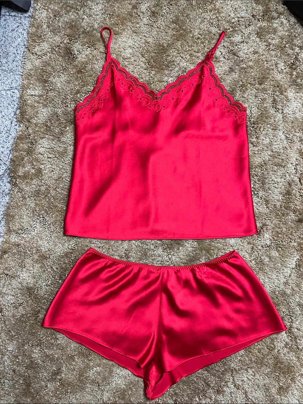 Victoria’s Secret Red Lingerie‎ Sleep Set Size Medium